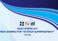 IPOPHL-DTI-DOST SIGN MOA FOR “SCITECH SUPERHIGHWAY”
